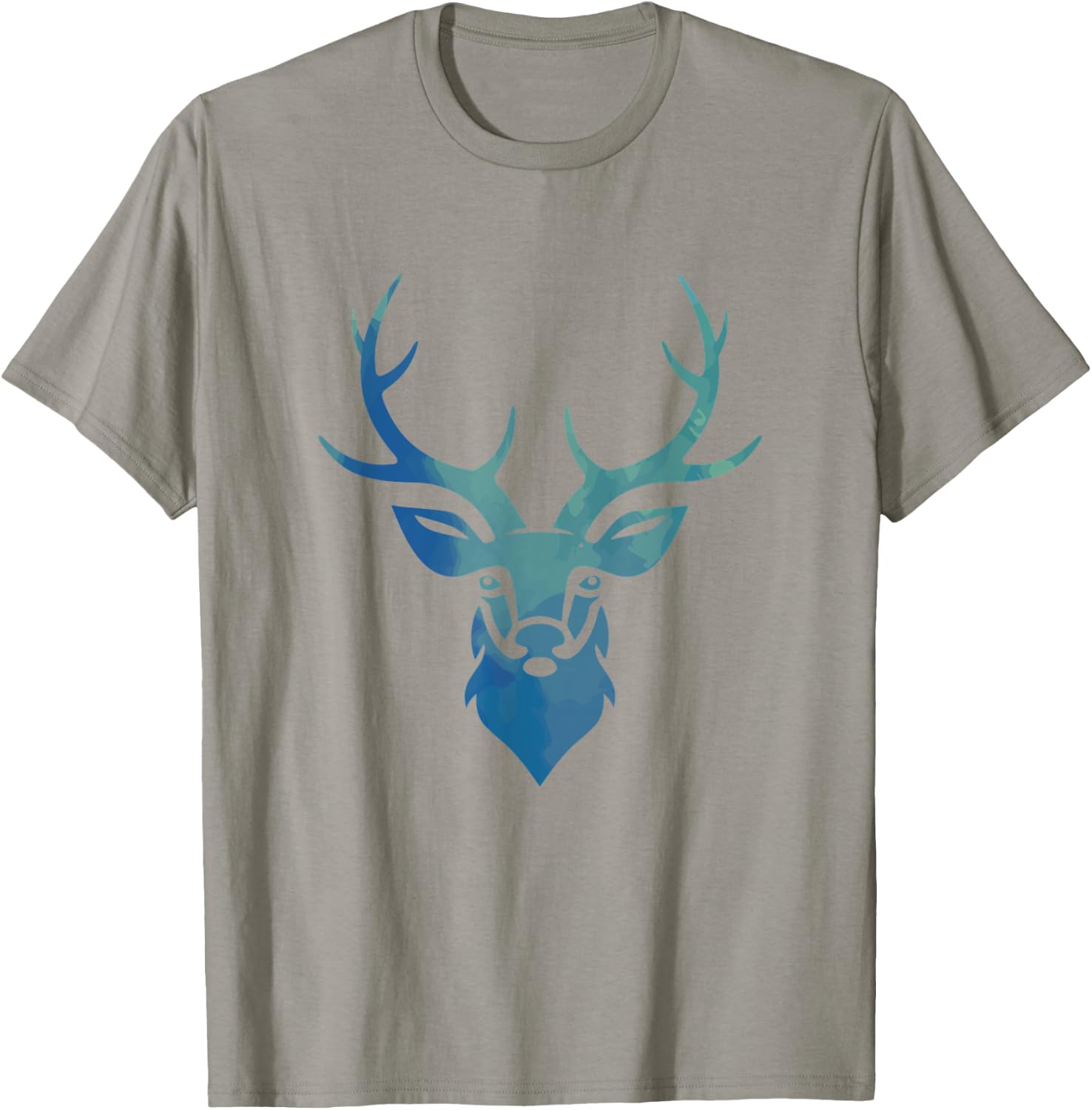 Stag Antlers Forest Hunter Deer Head Deer Antlers Gift T-Shirt - T-Shirt | Sand