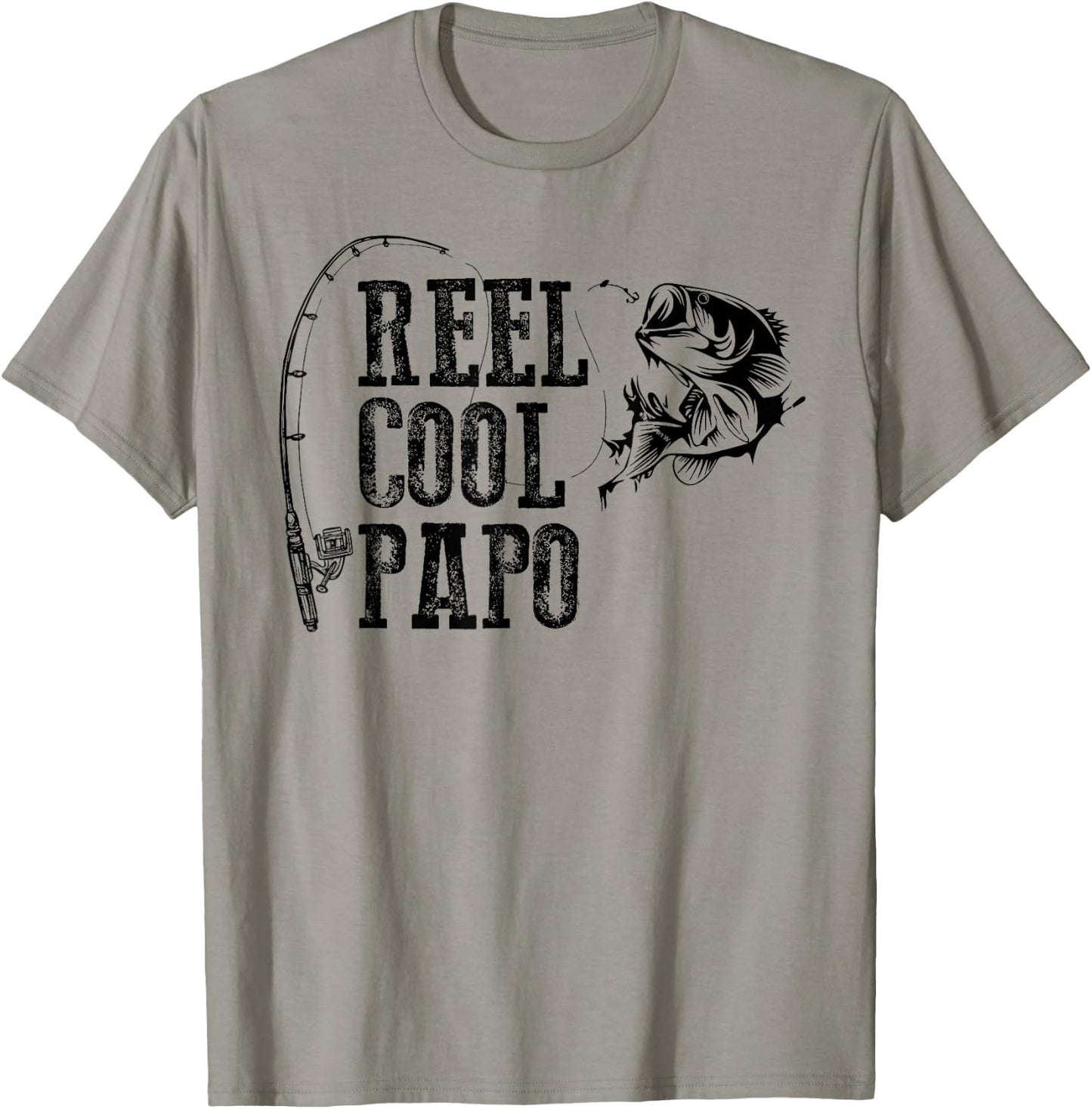 Papo Fishing: Reel Cool Papo Funny Gift T-Shirt - T-Shirt | Sand