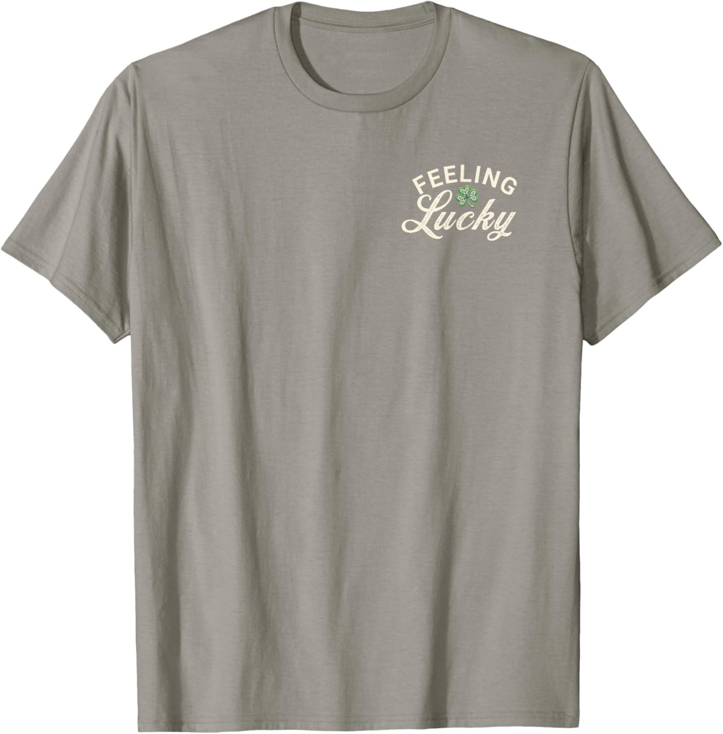 St. Patrick's Day Feeling Lucky Shamrock T-Shirt - T-Shirt | Sand