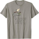 Emily Dickinson Hope is The Thing With Feathers Bird Poetry T-Shirt - T-Shirt | Sand