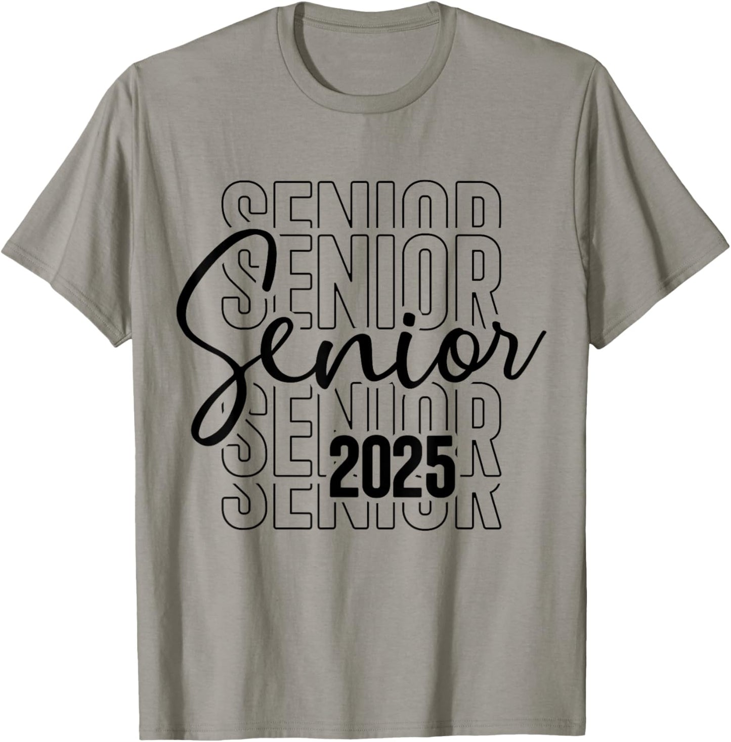Senior 2025 graduate college university graduation class of T-Shirt - T-Shirt | Sand