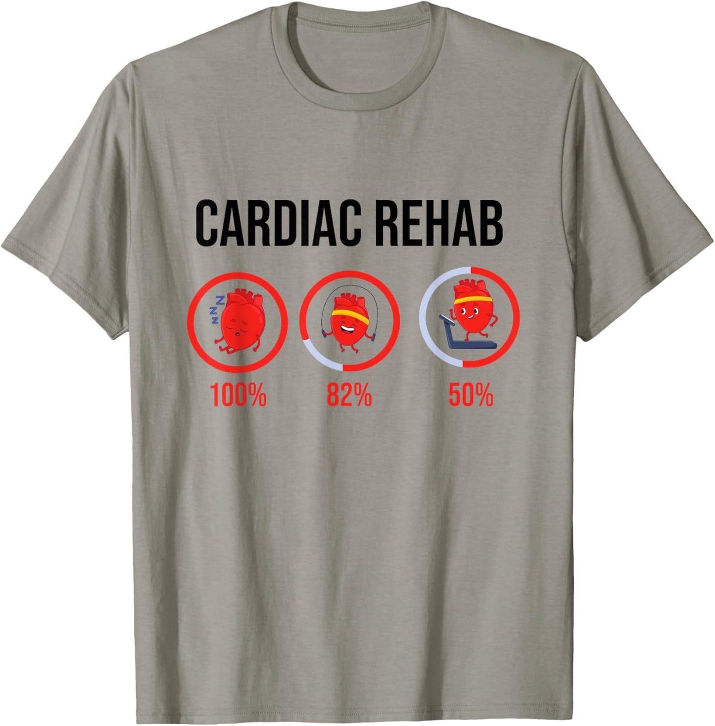Cardiac Rehab Physical Therapist & Nurse Rehabilitation T-Shirt - T-Shirt | Sand
