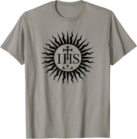 Ihs Symbol Christogram Monogram of Jesus Christ T-Shirt - T-Shirt | Sand