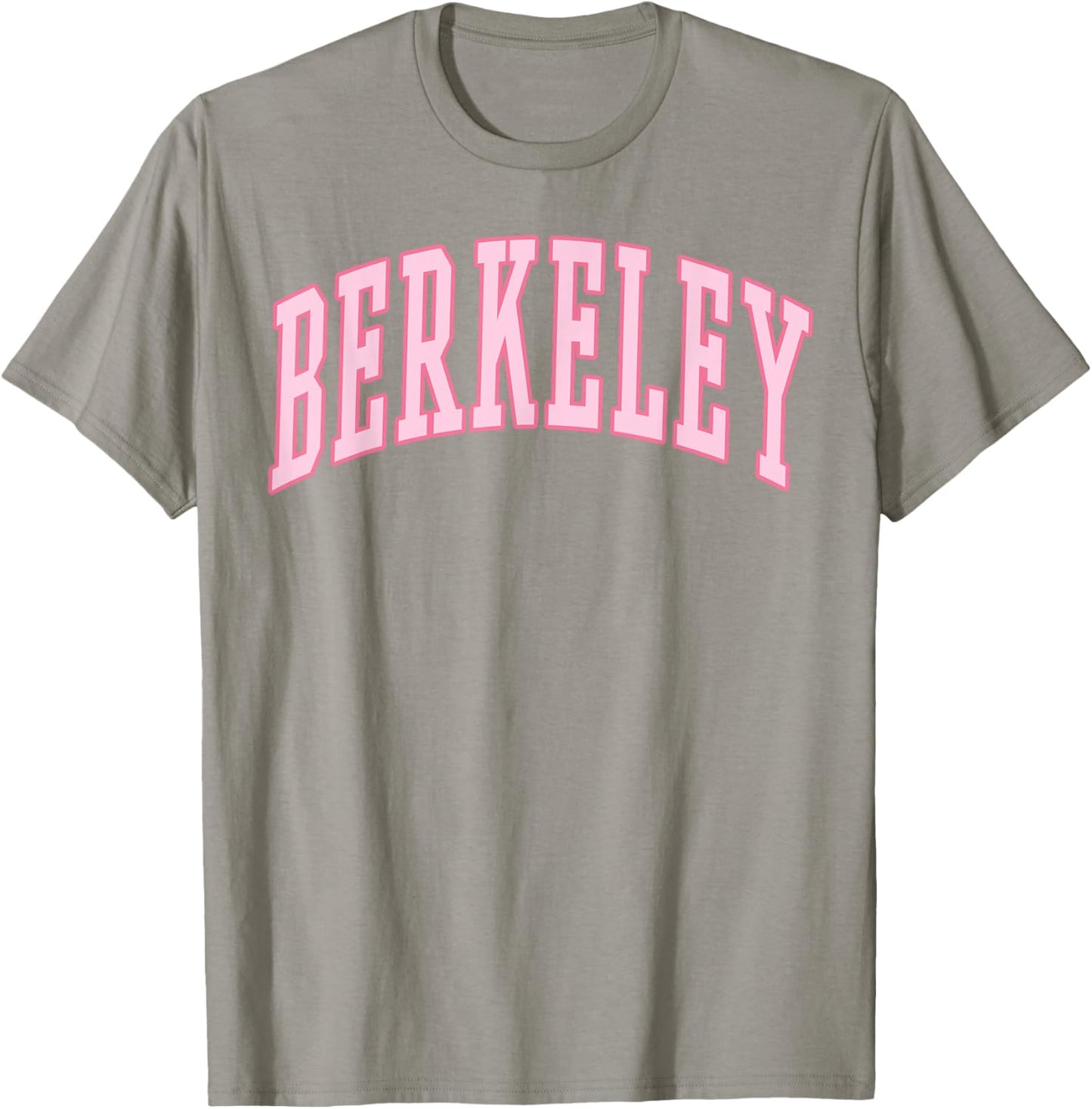 Berkeley Vintage Preppy Varsity Pink Sports T-Shirt - T-Shirt | Sand