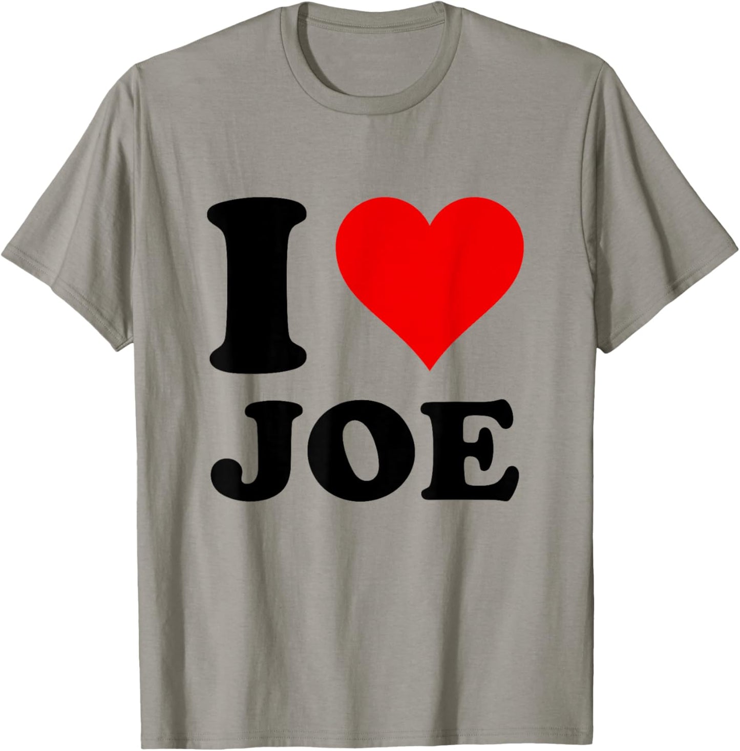 Red Heart I Love Joe T-Shirt - T-Shirt | Sand