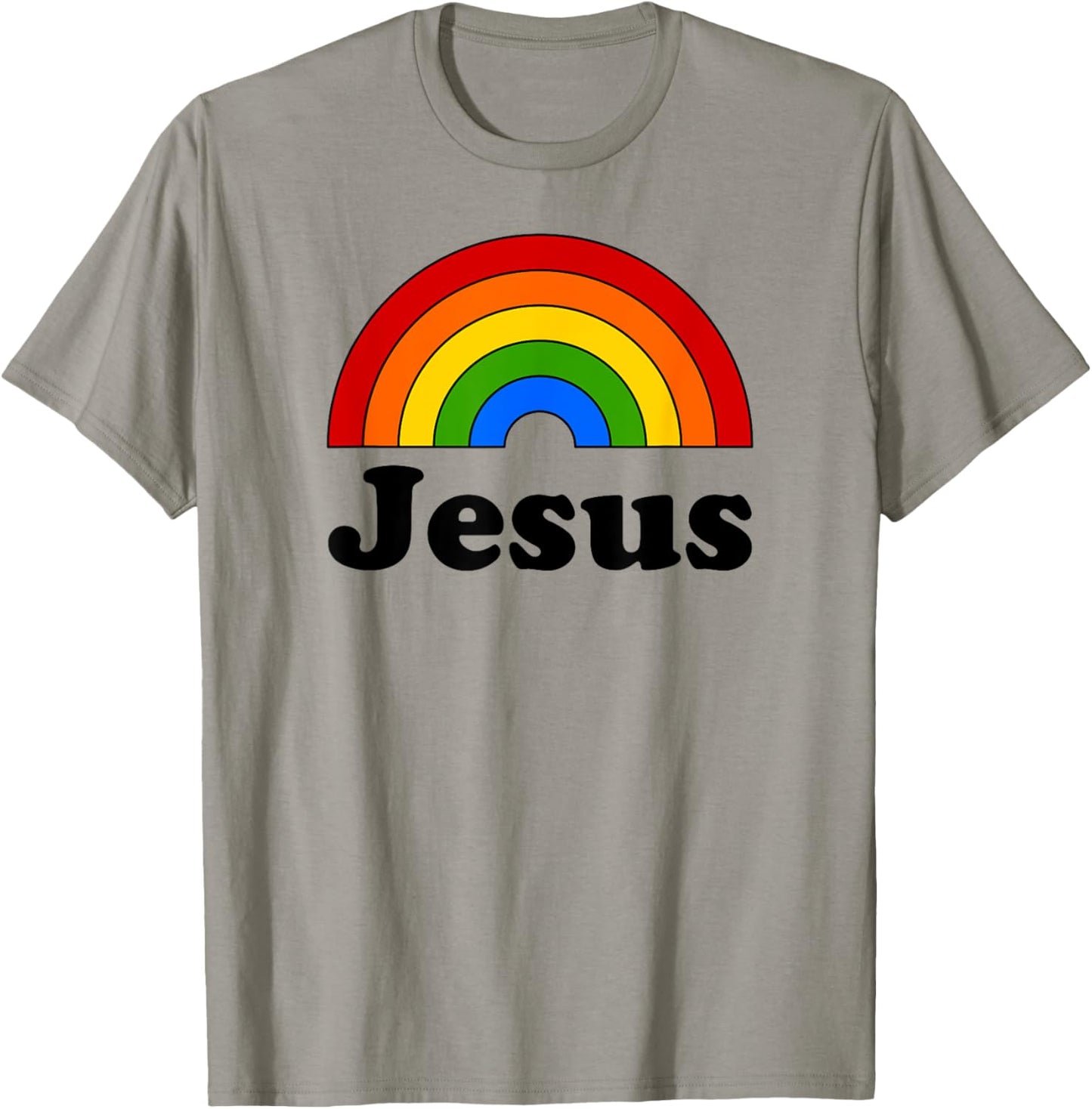 Jesus Rainbow T-Shirt - T-Shirt | Sand