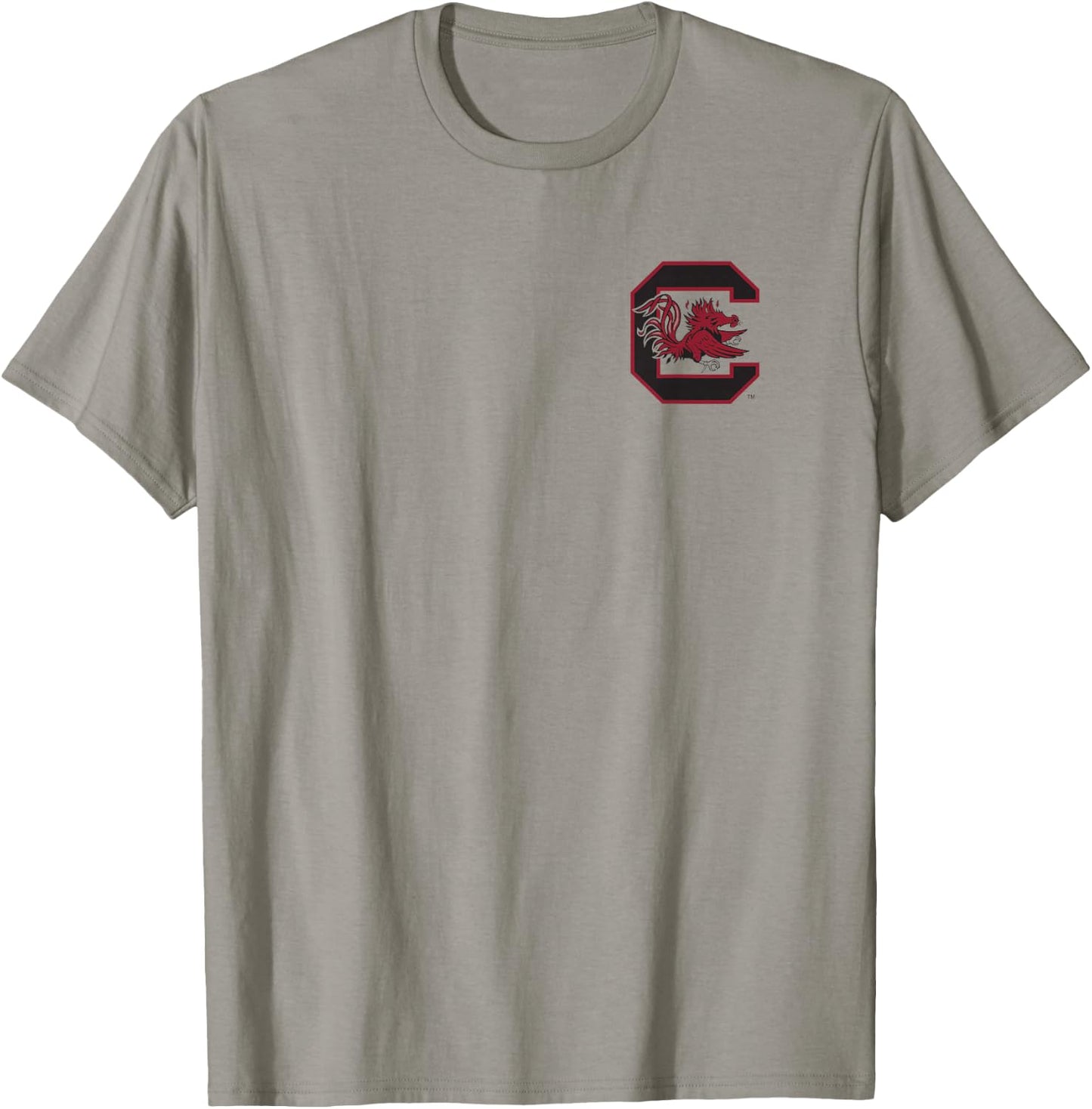 South Carolina Gamecocks Front/Back Football White T-Shirt - T-Shirt | Sand