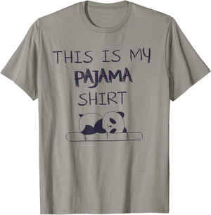 This Is My Pajama Shirt Funny Panda Family Pajamas Gift T-Shirt - T-Shirt | Sand
