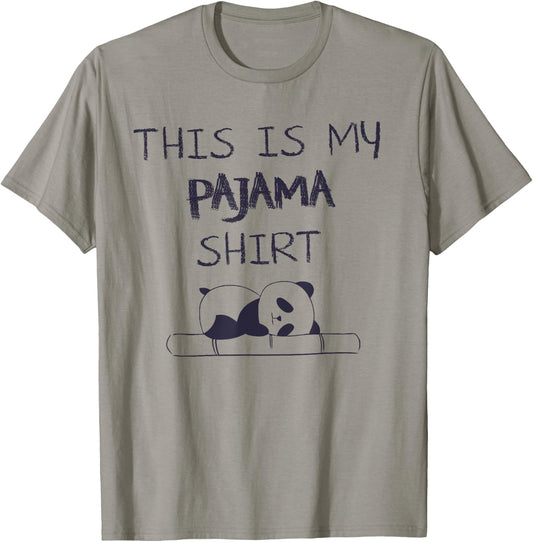 This Is My Pajama Shirt Funny Panda Family Pajamas Gift T-Shirt - T-Shirt | Sand