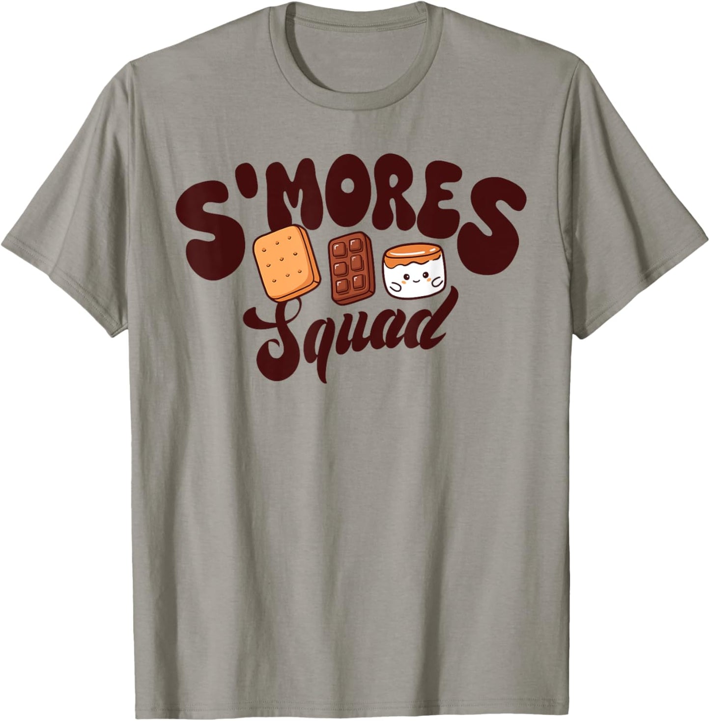 S'mores Squad Camping Campfire Chocolate Marshmallow S'more T-Shirt - T-Shirt | Sand