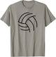 Plain Volleyball for volleyball player Girls Woman Teen T-Shirt - T-Shirt | Sand