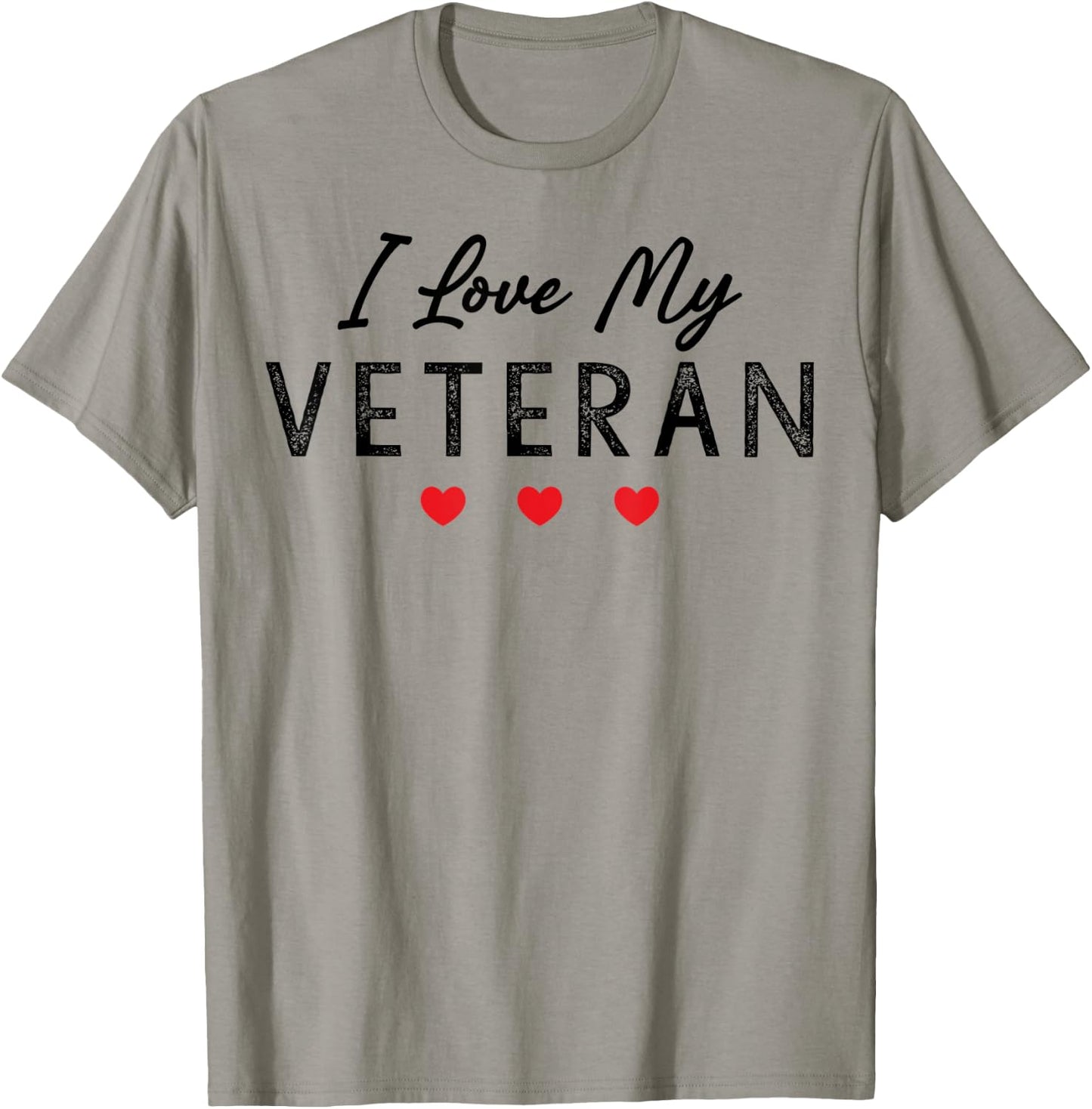 I Love My Veteran T-Shirt - T-Shirt | Sand