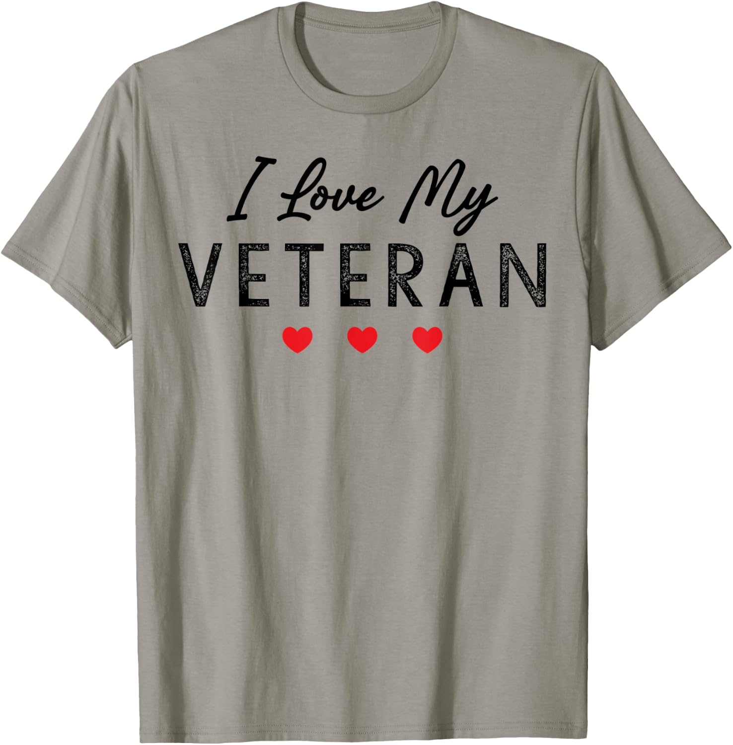 I Love My Veteran T-Shirt - T-Shirt | Sand