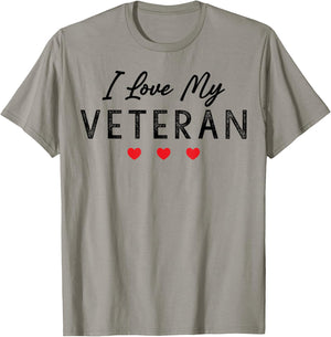 I Love My Veteran T-Shirt - T-Shirt | Sand