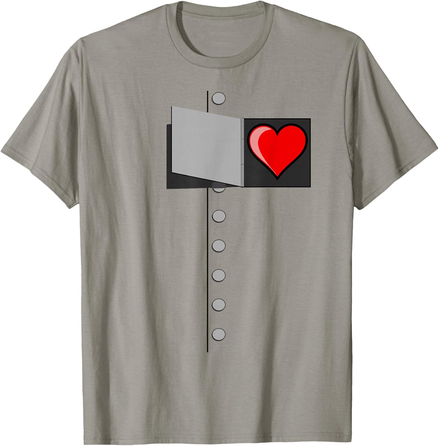 Wizard of OZ Halloween Tinman Costume - Oz Tin Man Heart T-Shirt - T-Shirt | Sand