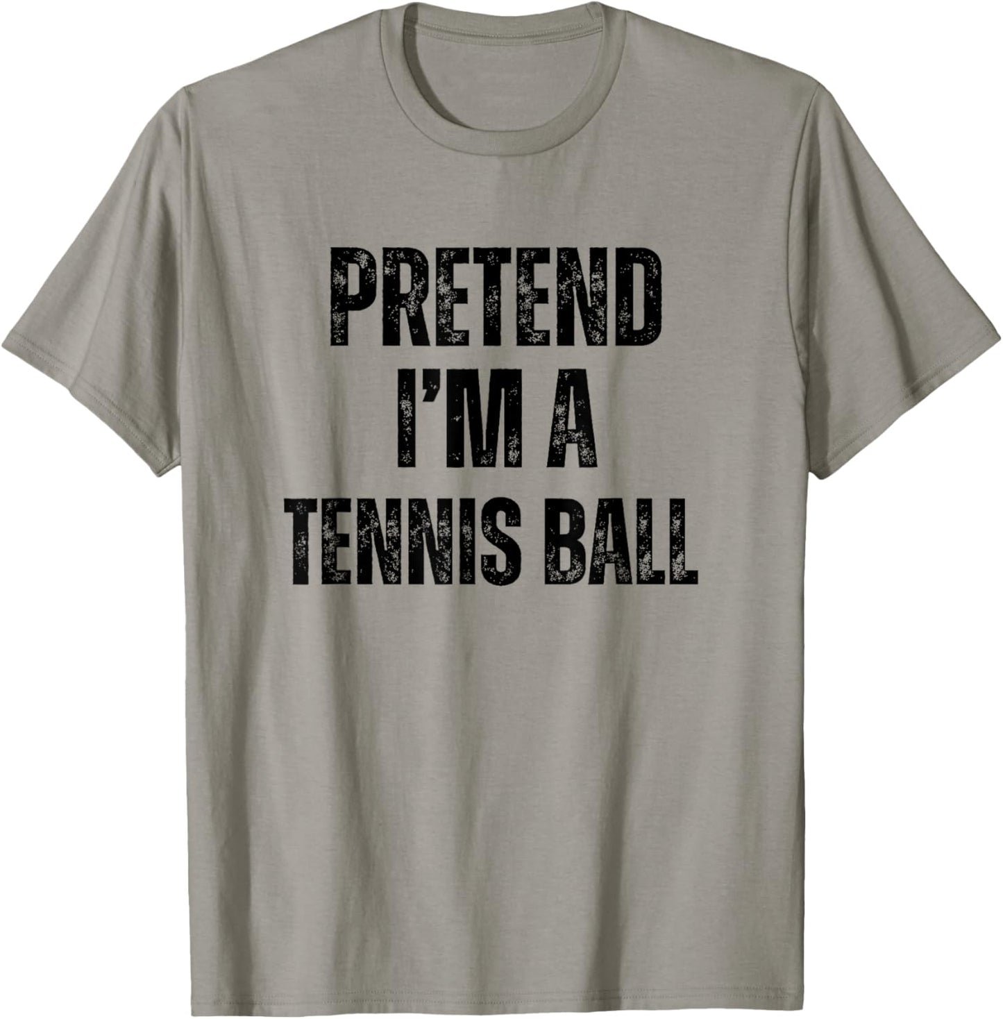 Pretend I'm A Tennis Ball Funny Halloween Easy Costume T-Shirt - T-Shirt | Sand