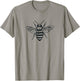 Cute Bee Women Girl Boy Graphic Animal Beekeeper T-Shirt - T-Shirt | Sand