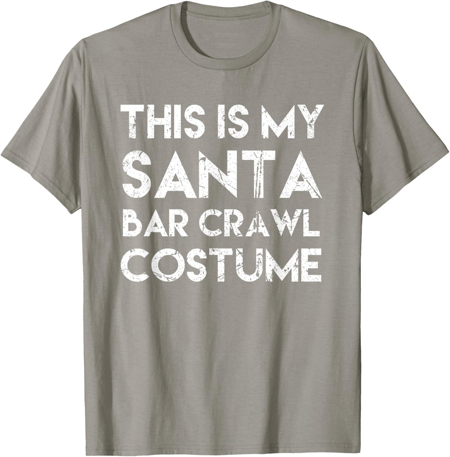 Santa Bar Crawl Costume Santa Shirts Pub Crawl Beer T-Shirt - T-Shirt | Sand