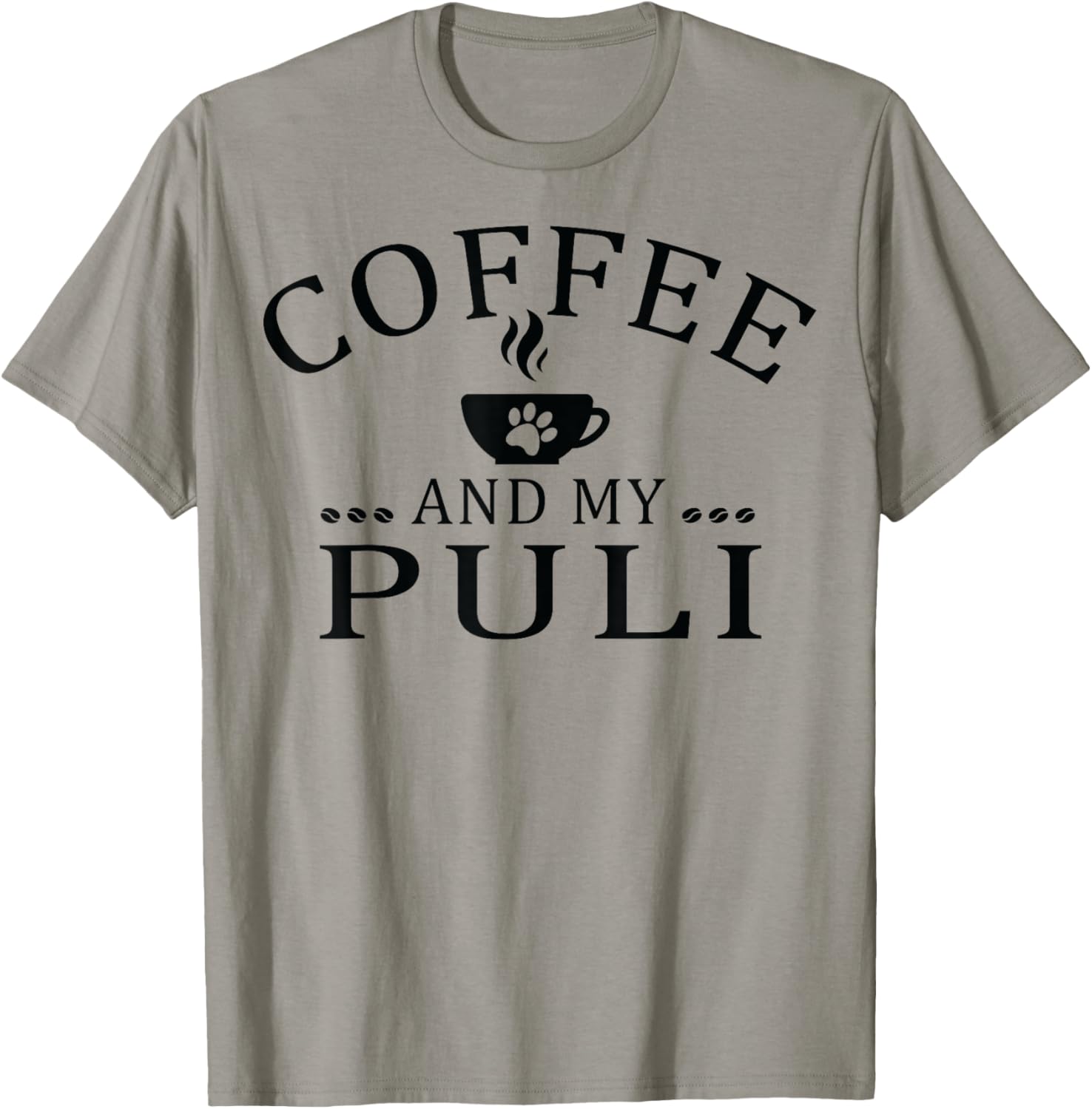 Puli Dog And Coffee Women T-Shirt - T-Shirt | Sand