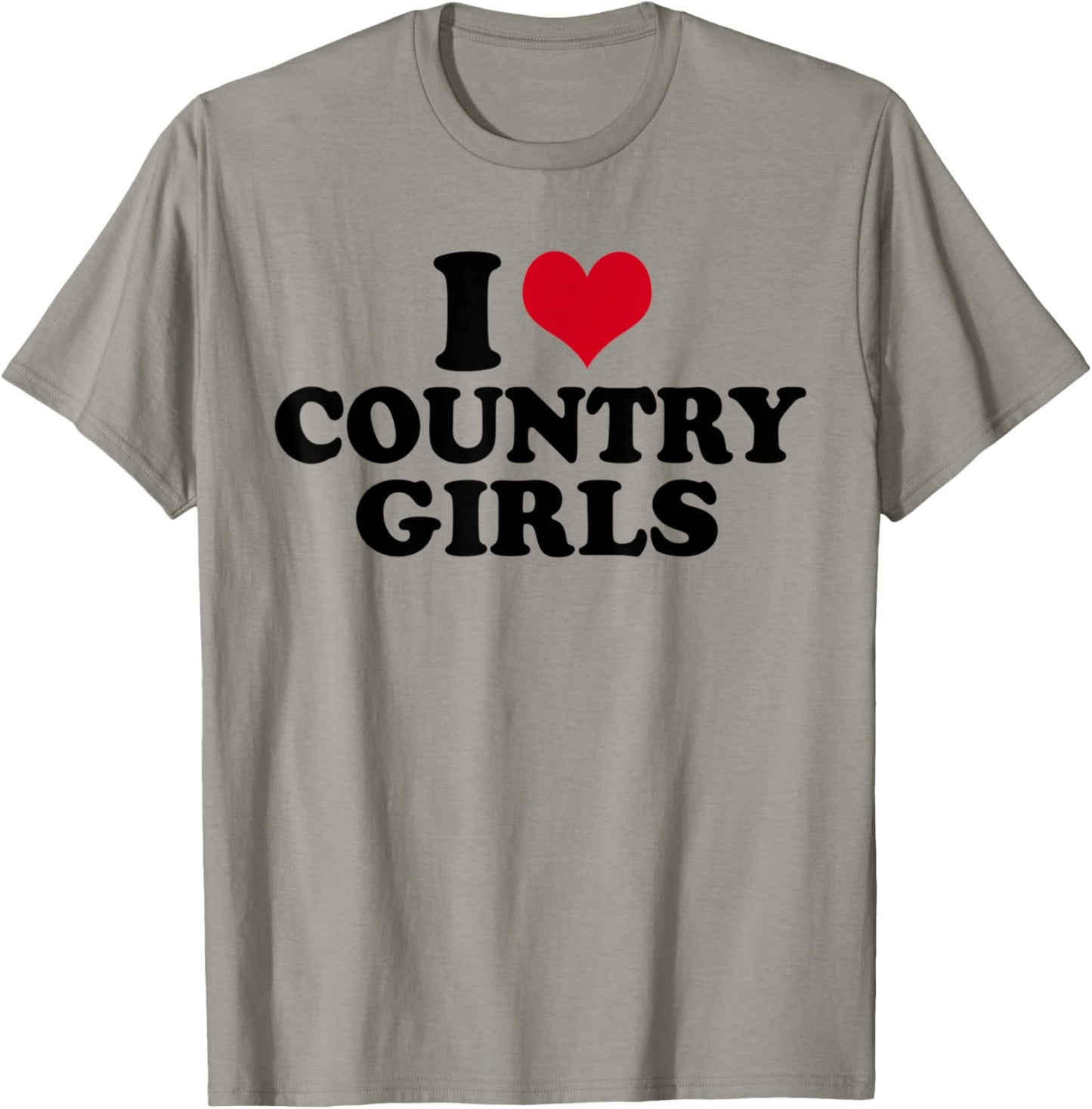I Love Country Girls T-Shirt - T-Shirt | Sand