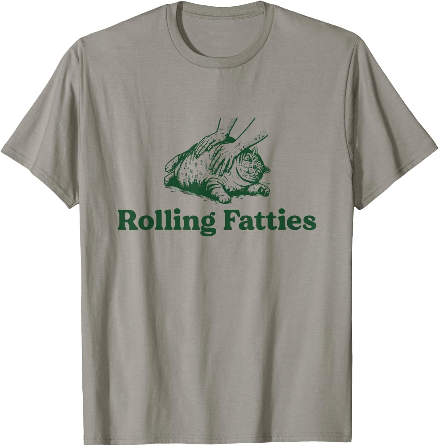 Cat Rolling Fatties - Funny Cat Lover Women T-Shirt - T-Shirt | Sand