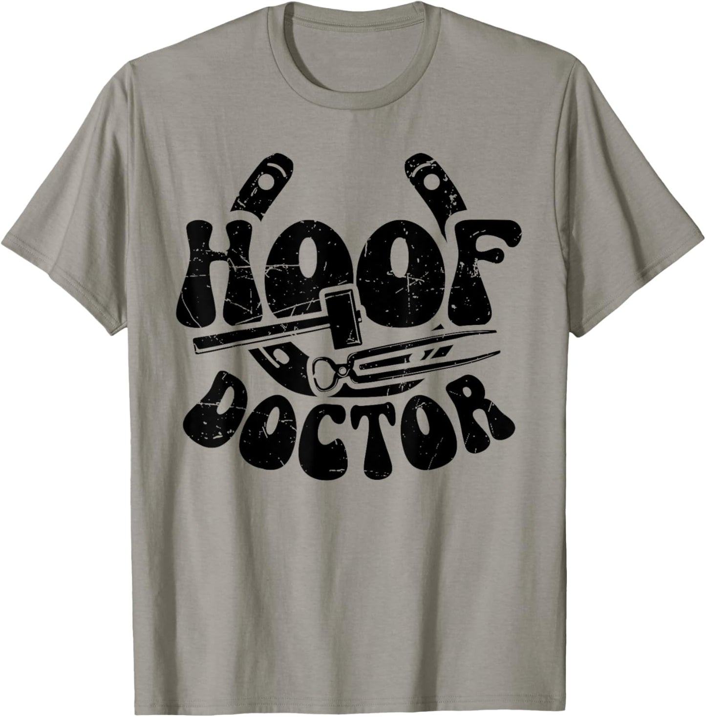 Hoof Doctor Farrier Horseshoe Forging Funny T-Shirt - T-Shirt | Sand