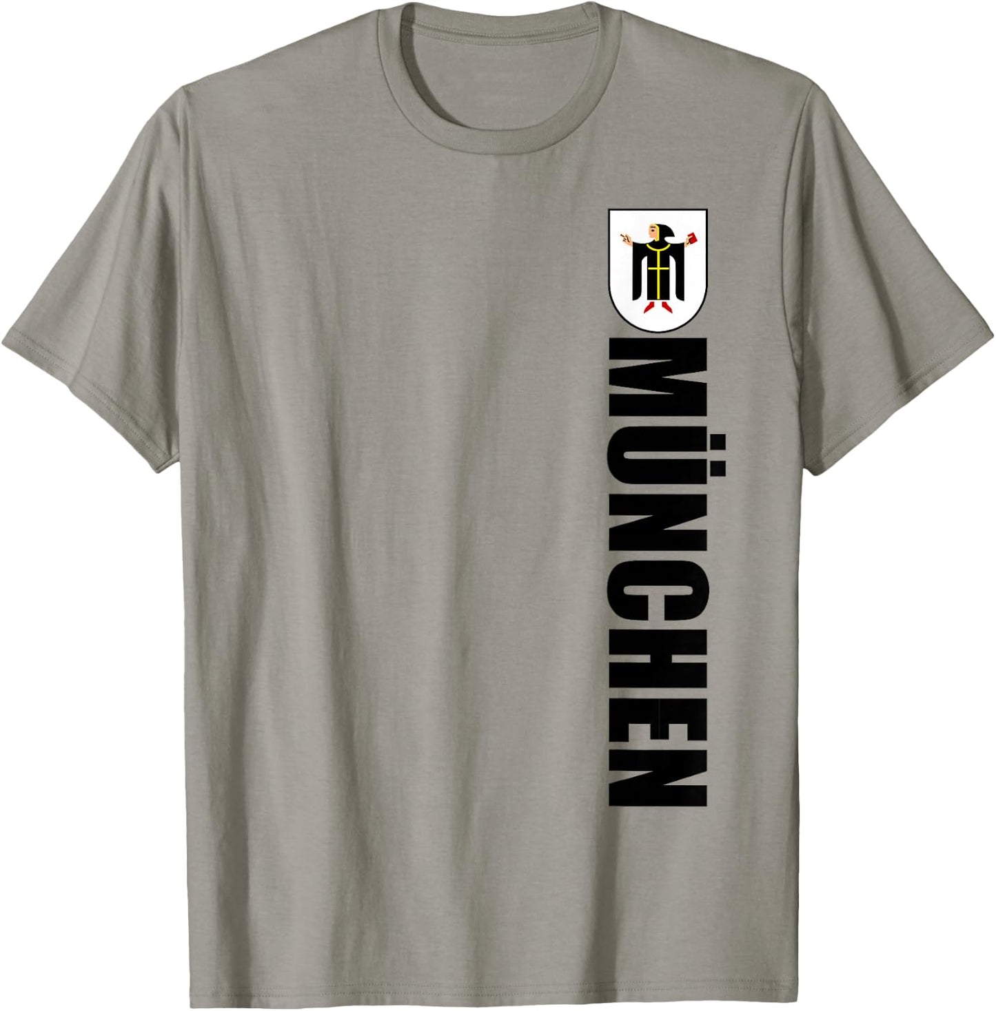 Coat Of Arms Of Munchen German Souvenir Retro Munich Bavaria T-Shirt - T-Shirt | Sand