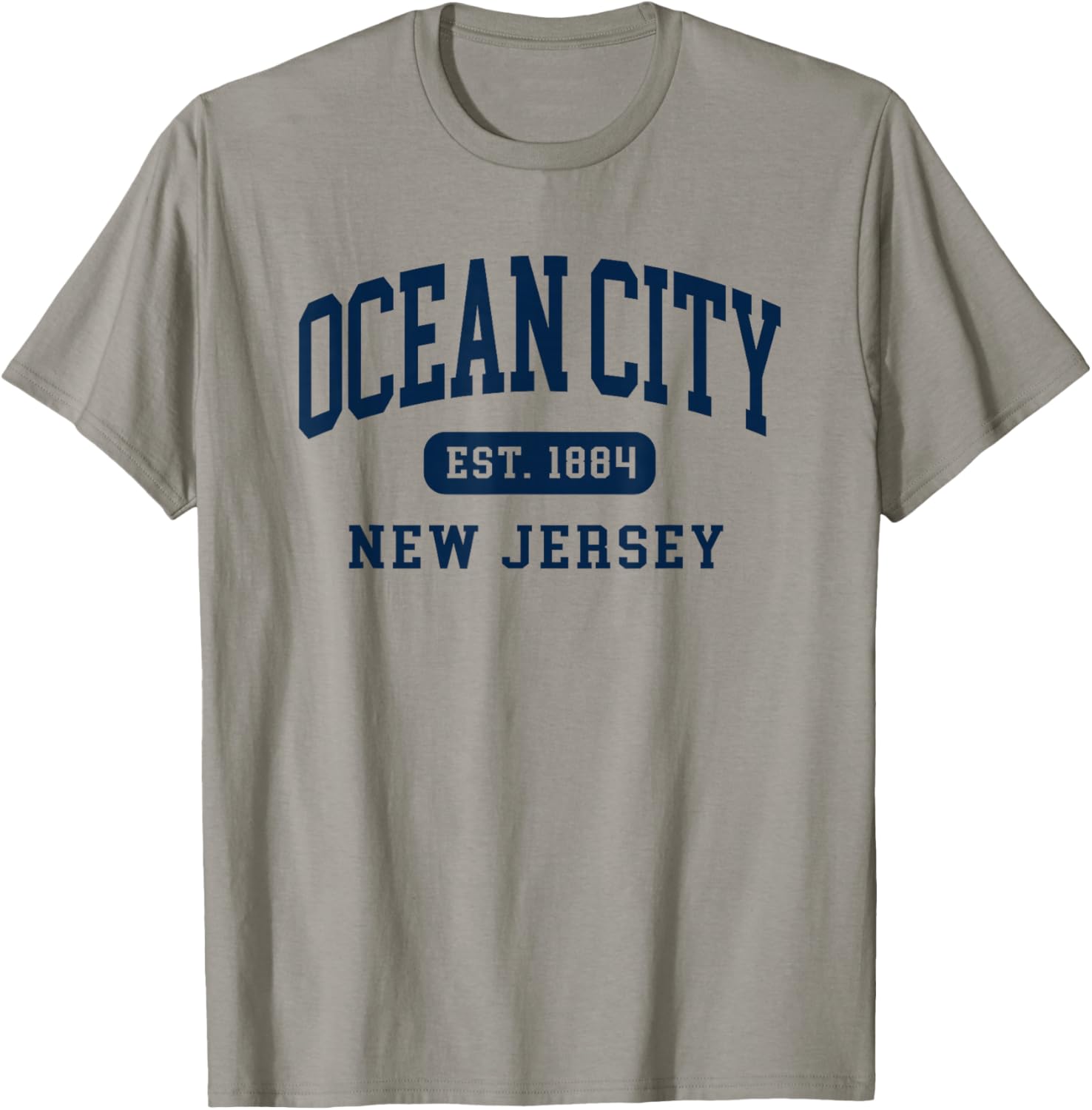 Ocean City New Jersey Retro Est Vintage Souvenir T-Shirt - T-Shirt | Sand