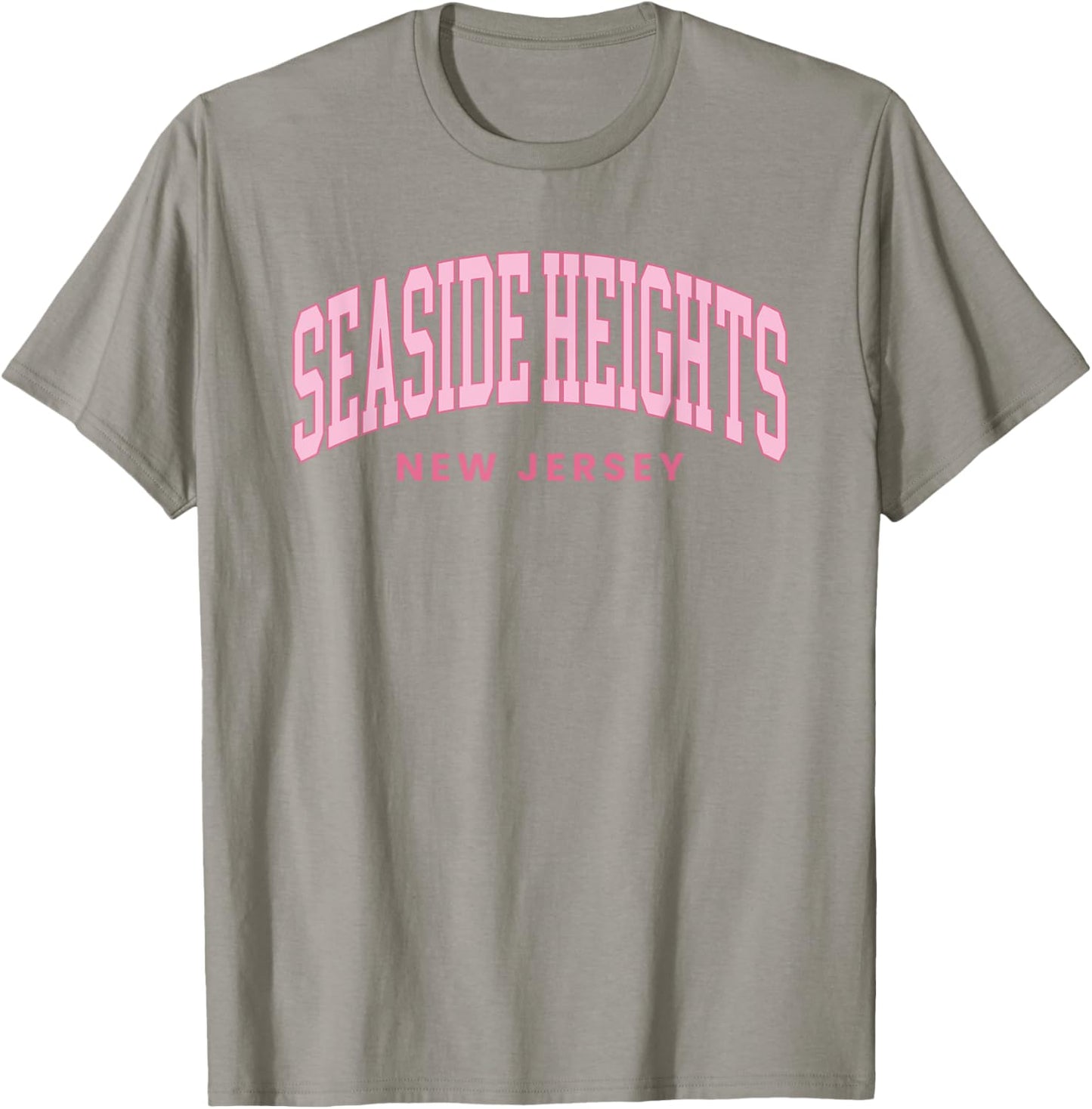 Seaside Heights New Jersey Retro Preppy Throwback T-Shirt - T-Shirt | Sand