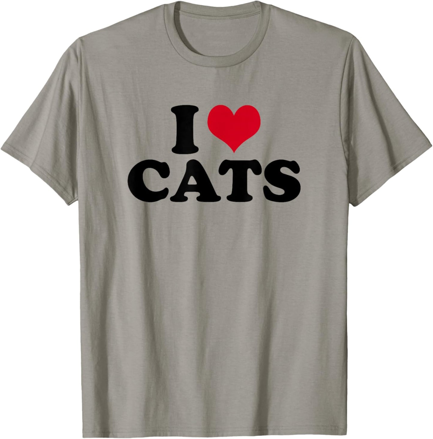 I Love Cats T-Shirt - T-Shirt | Sand