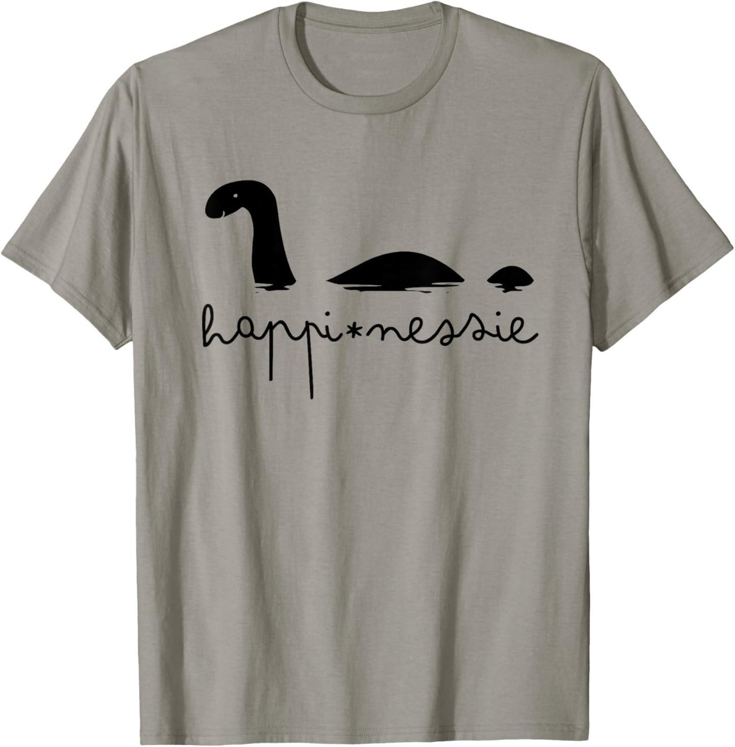 HappiNessie Loch Ness Monster Cute Women Cartoon T-Shirt - T-Shirt | Sand