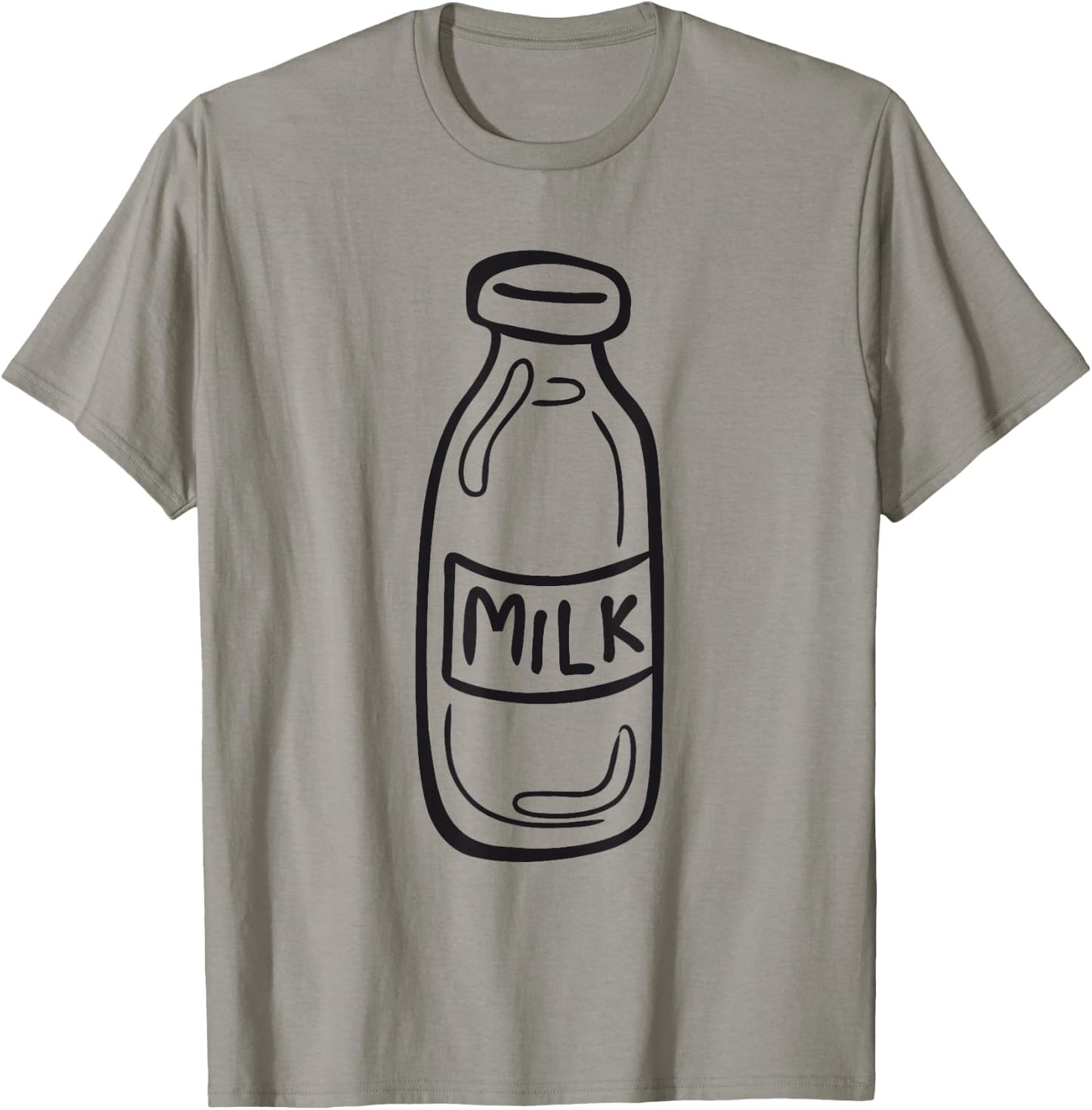 Milk Bottle with Milk Costume T-Shirt - T-Shirt | Sand