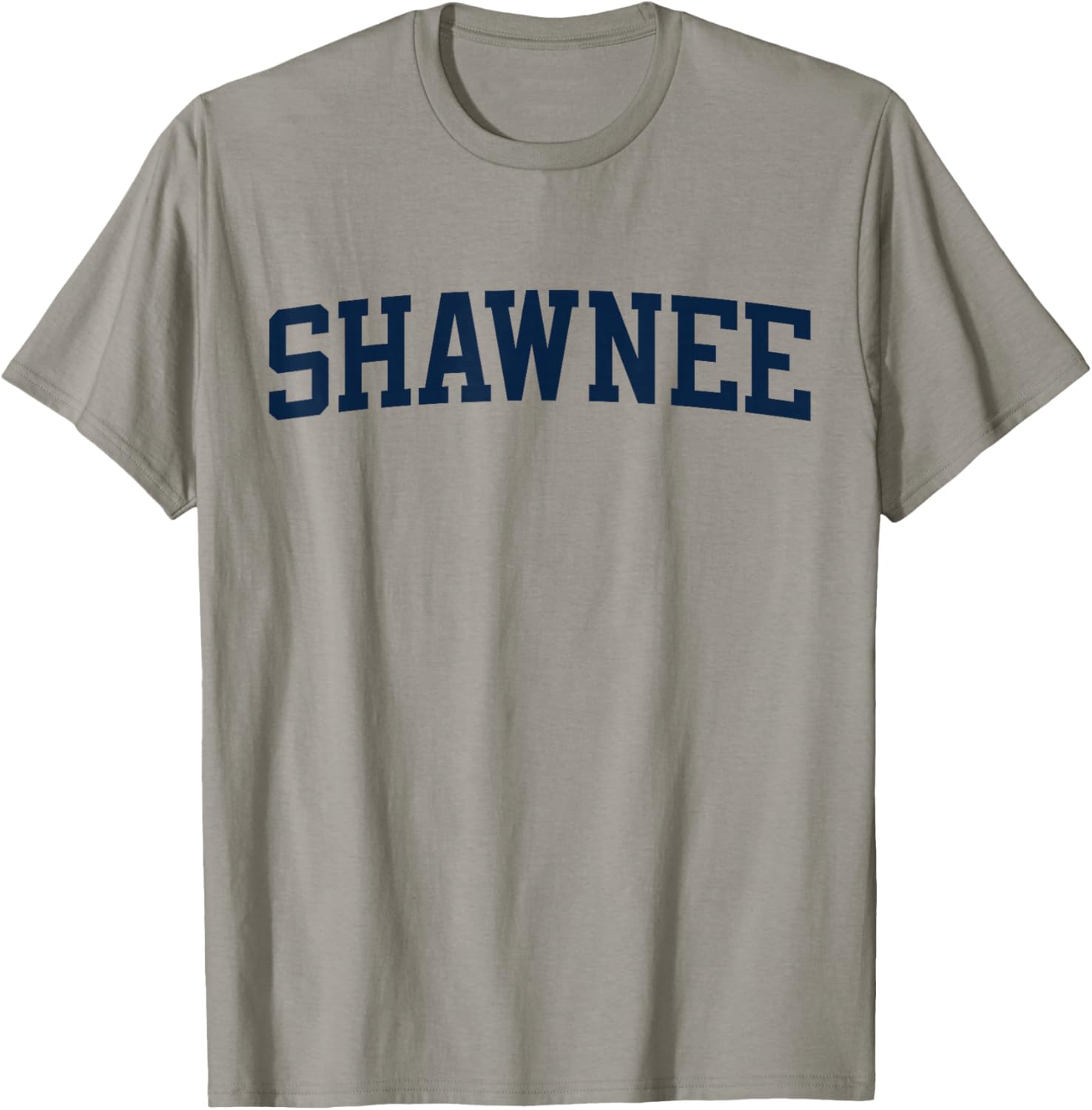 Shawnee Oklahoma Collegiate Style Varsity Block Letter T-Shirt - T-Shirt | Sand