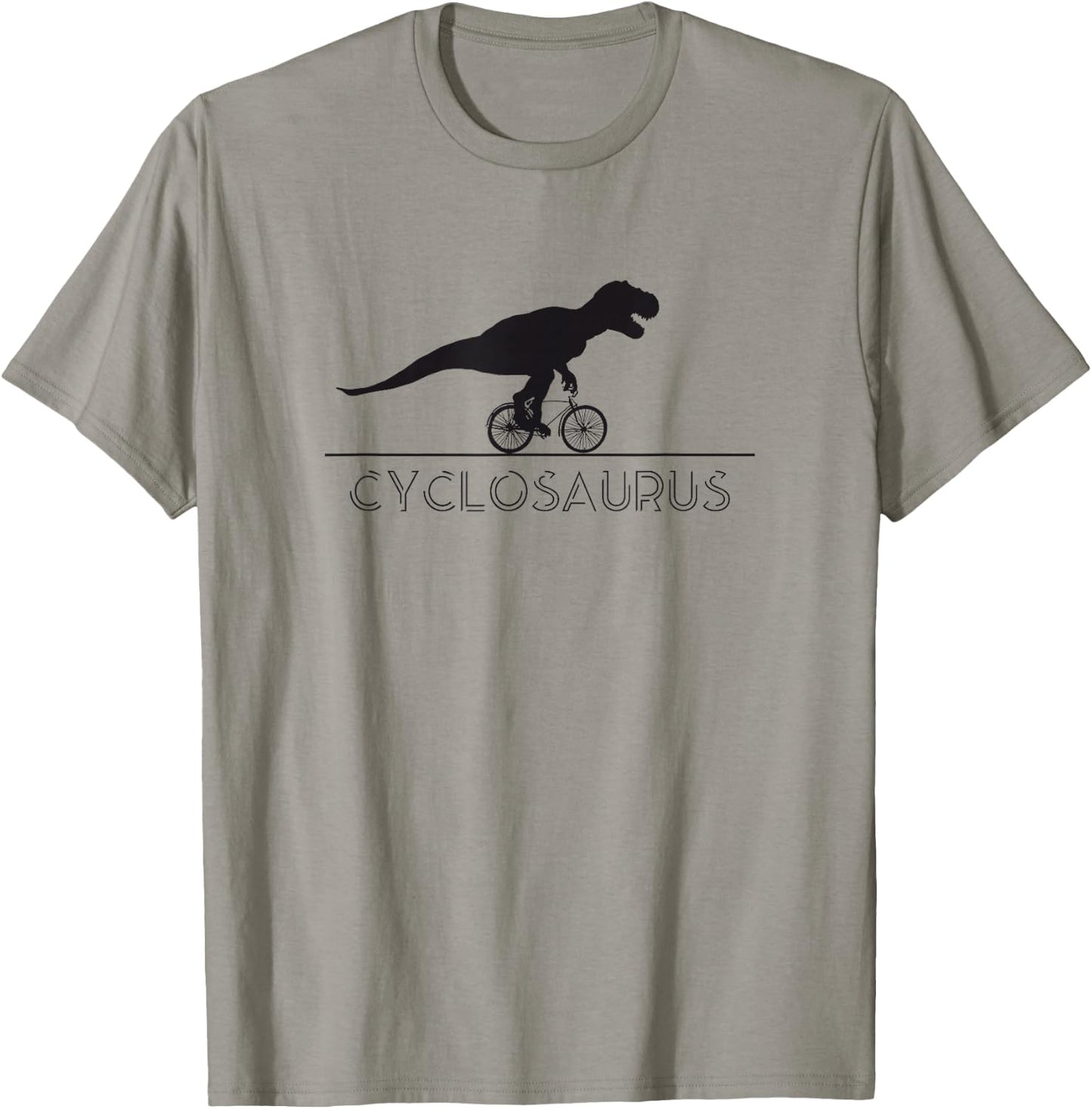 I feel the Animal in me Dinosaur Cyclist Bicycle Racing Bike T-Shirt - T-Shirt | Sand