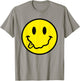 Funny Tongue out Smile Face Cute Yellow Happy Smiling Face T-Shirt - T-Shirt | Sand