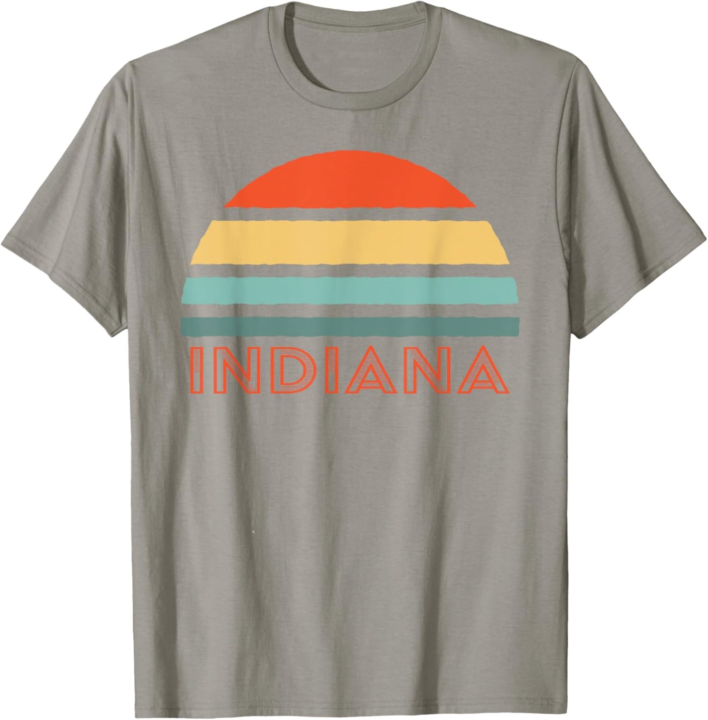 Best Indiana Apparel And Souvenirs Retro Indiana , Men's Blue Small Retro T-Shirt - T-Shirt | Sand