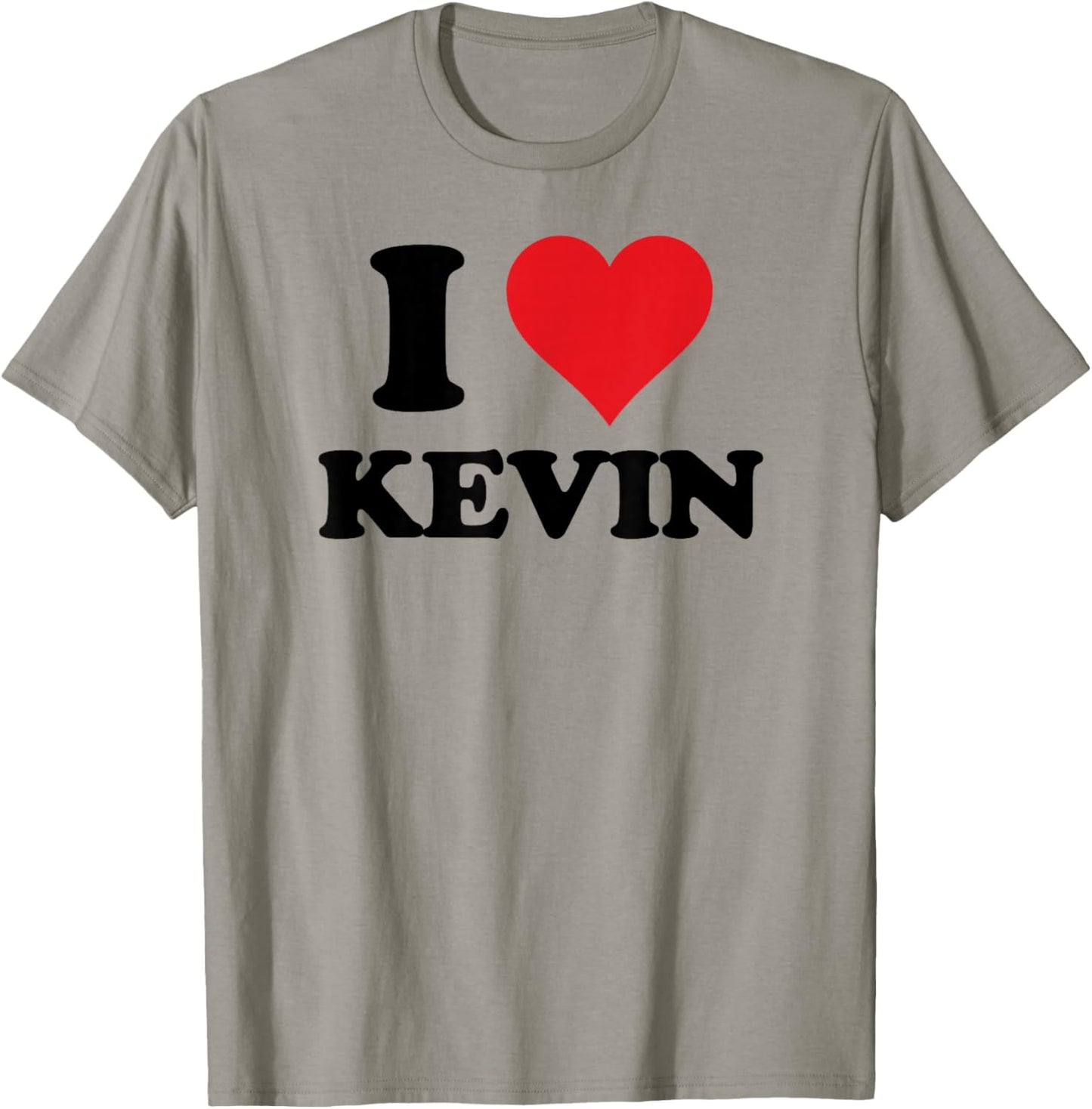 I Heart Kevin First Name I Love Personalized Stuff T-Shirt - T-Shirt | Sand