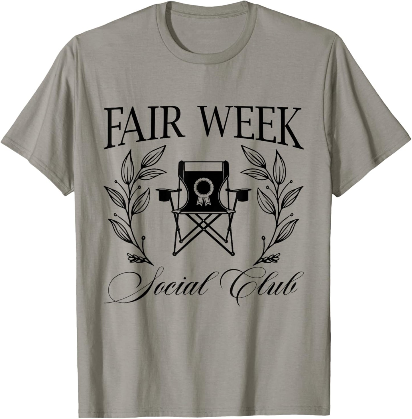 Fair Week Social Club Funny State Fair County Fair Carnival T-Shirt - T-Shirt | Sand