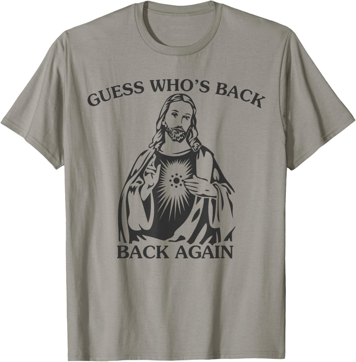 Guess Who's Back Back Again Happy Easter Jesus Christian T-Shirt - T-Shirt | Sand