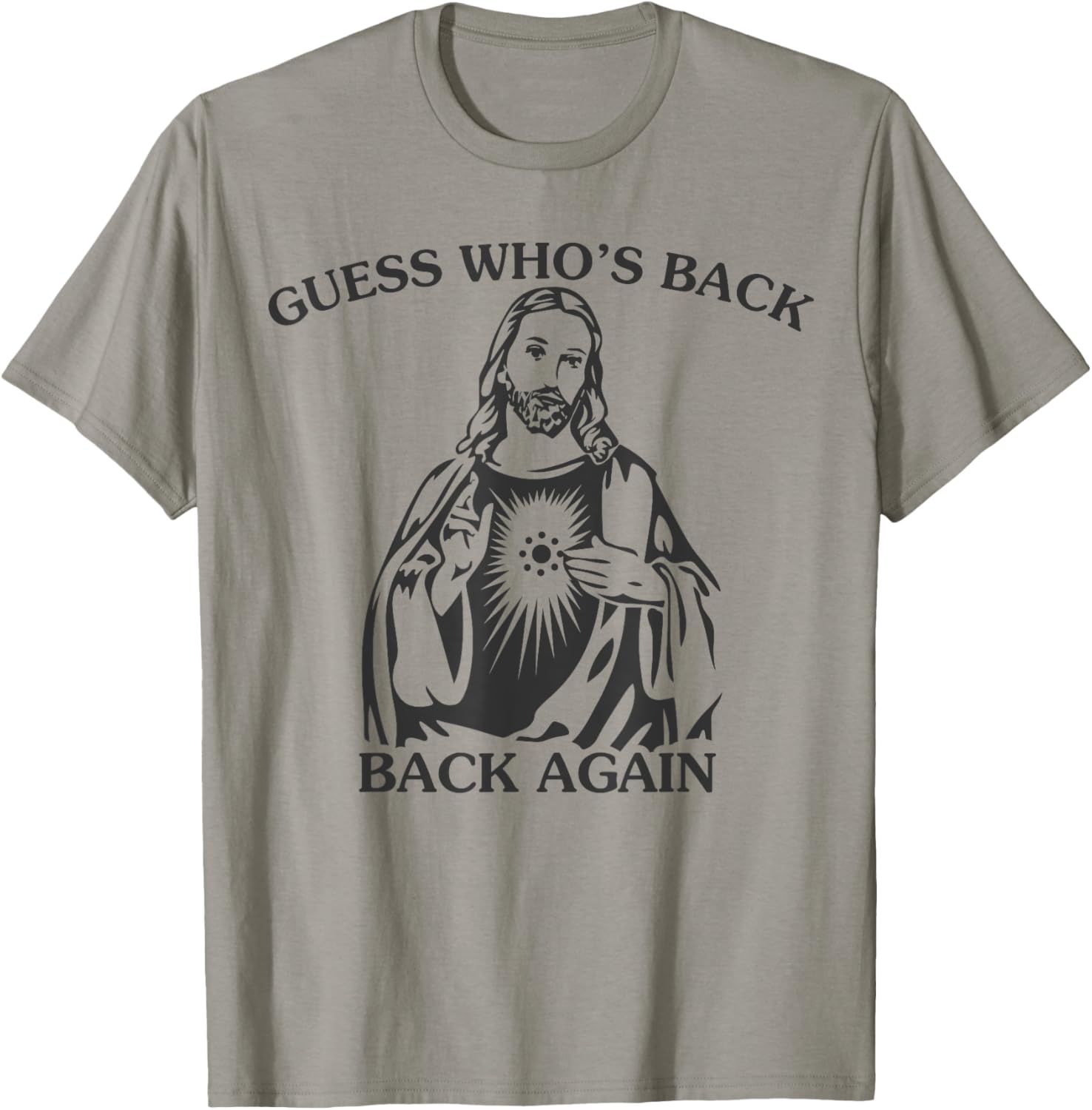 Guess Who's Back Back Again Happy Easter Jesus Christian T-Shirt - T-Shirt | Sand