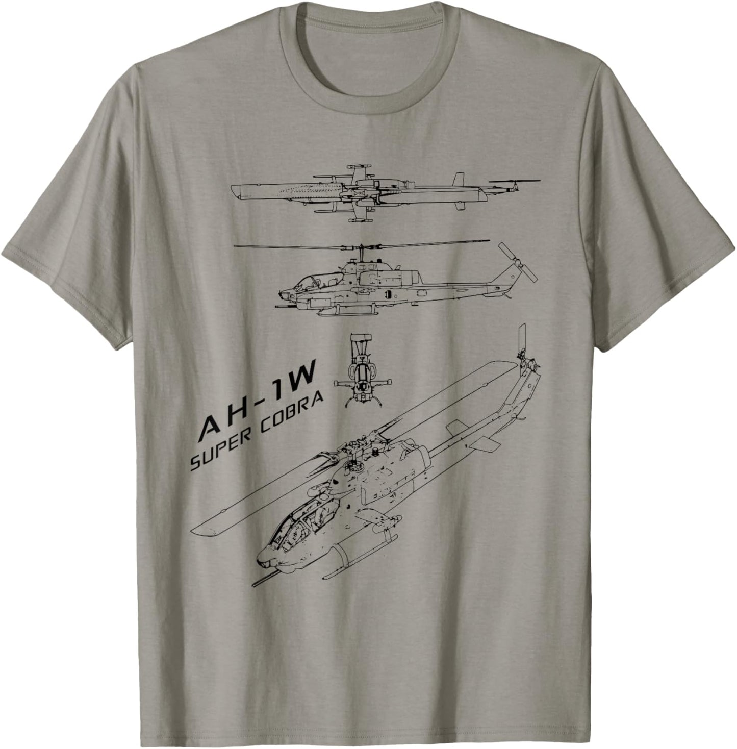 AH-1 Cobra US Military Helicopter T-Shirt - T-Shirt | Sand