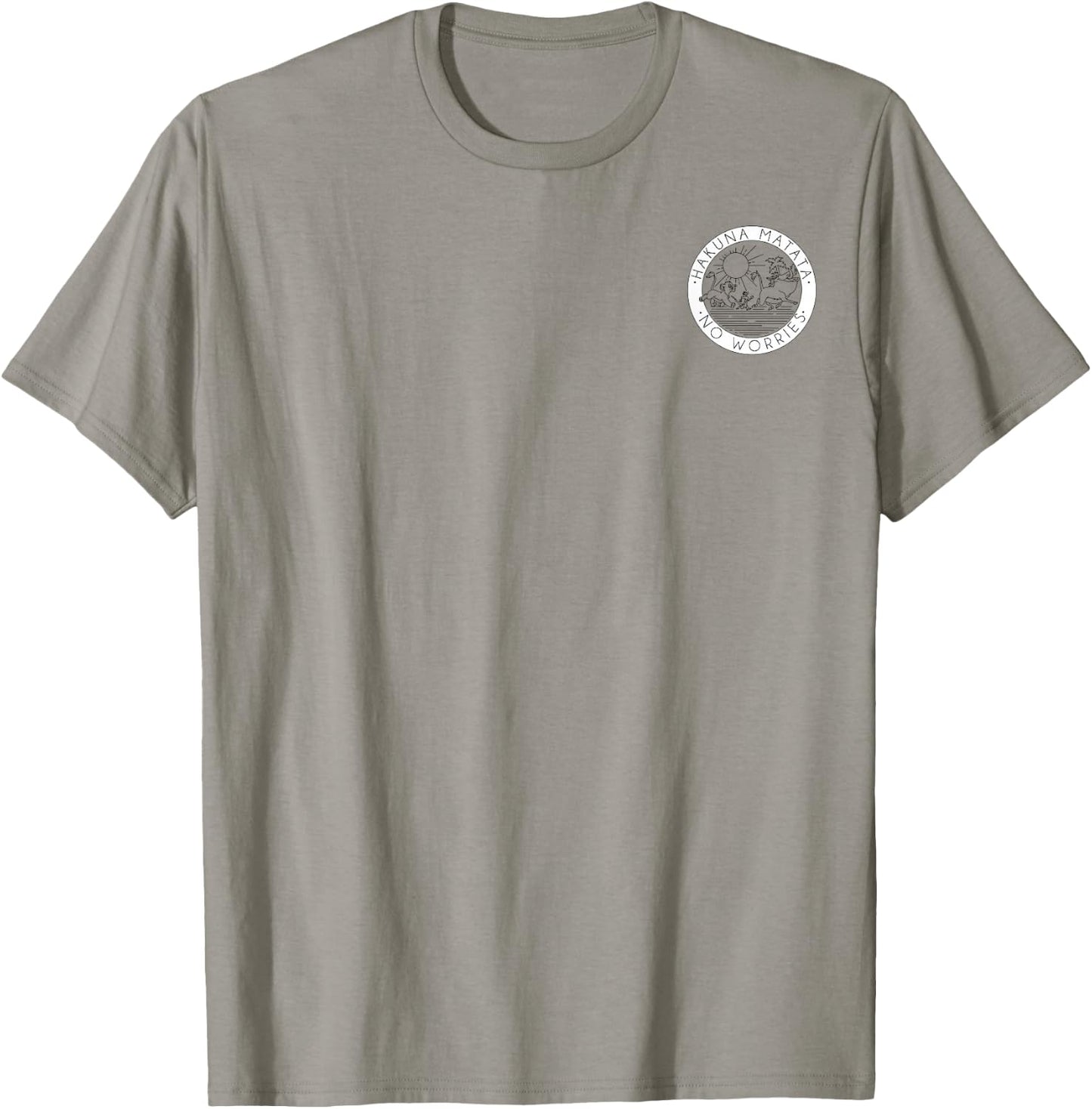 Disney The Lion King Hakuna Matata No Worries Left Chest T-Shirt - T-Shirt | Sand