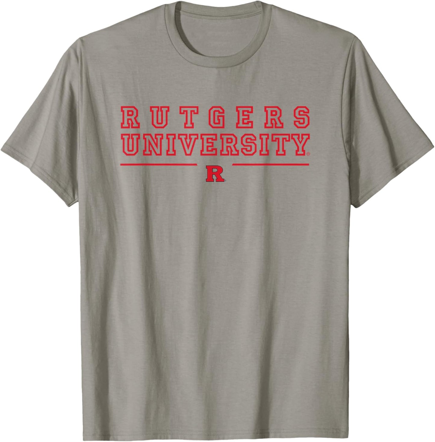 Rutgers University Scarlet Knights Block Line T-Shirt - T-Shirt | Sand