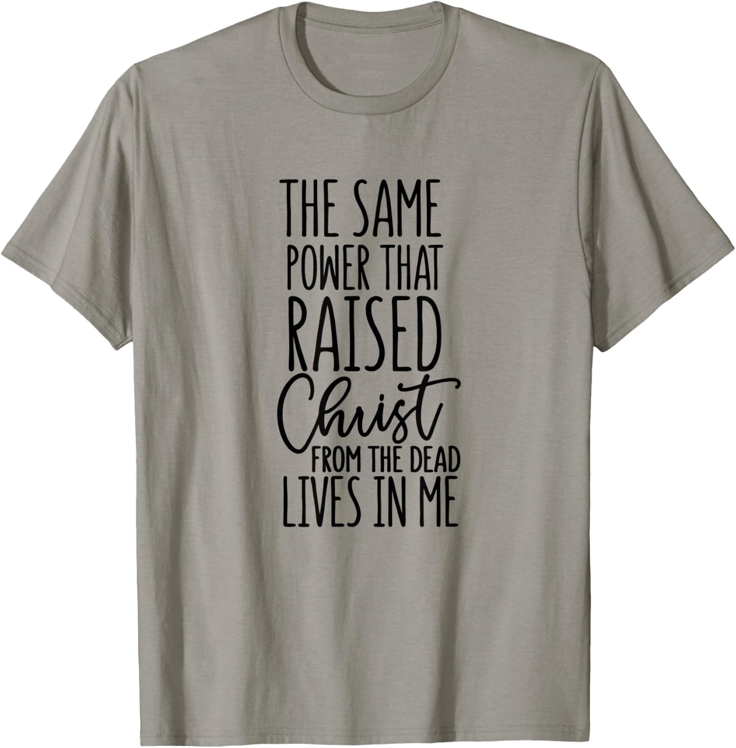 Romans 8:11 - Gift & Men, Christian T-Shirt - T-Shirt | Sand