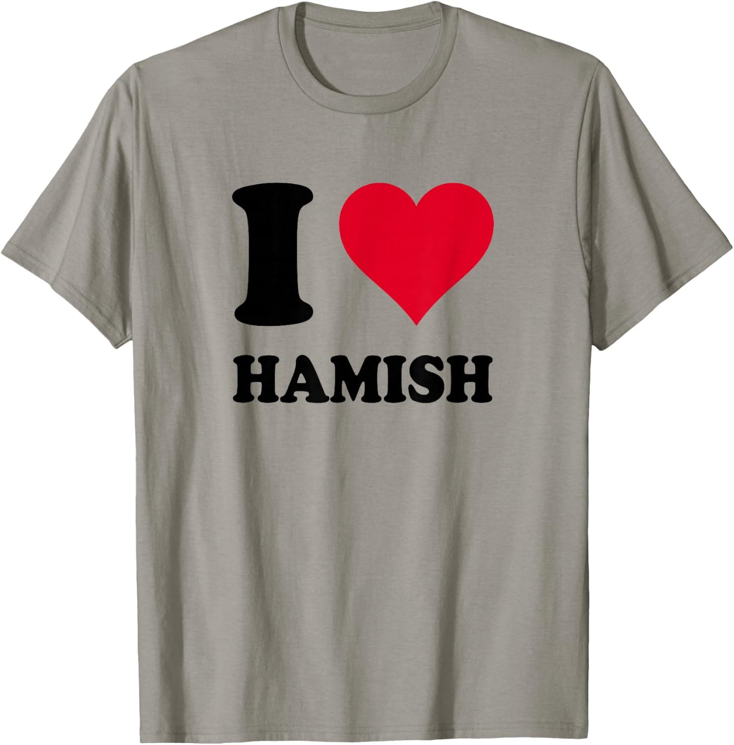 I Love Hamish T-Shirt - T-Shirt | Sand
