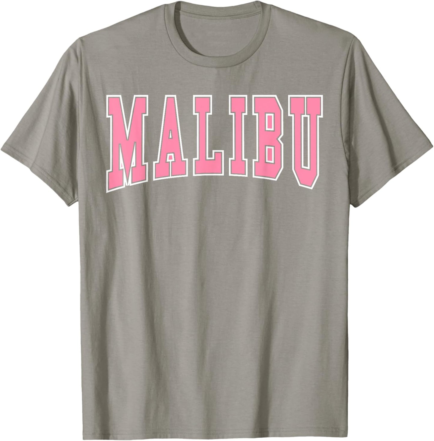 Preppy Varsity Pink Malibu California Teen Girls T-Shirt - T-Shirt | Sand