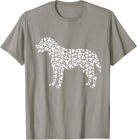 Labrador Retriever Dog Cute Shamrock St Patricks Day Men Women Kids T-Shirt - T-Shirt | Sand