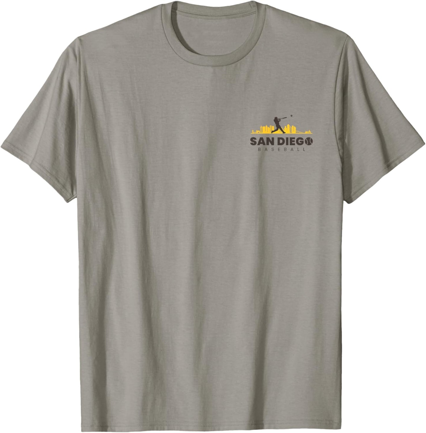 San Diego Baseball Vintage Minimalist Retro Baseball Lover T-Shirt - T-Shirt | Sand