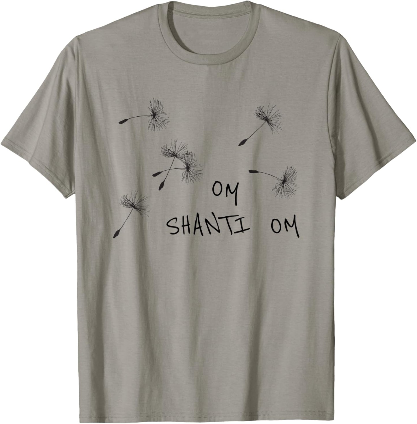 Meditation Saying Om Shanti Om Meditating Yoga T-Shirt - T-Shirt | Sand