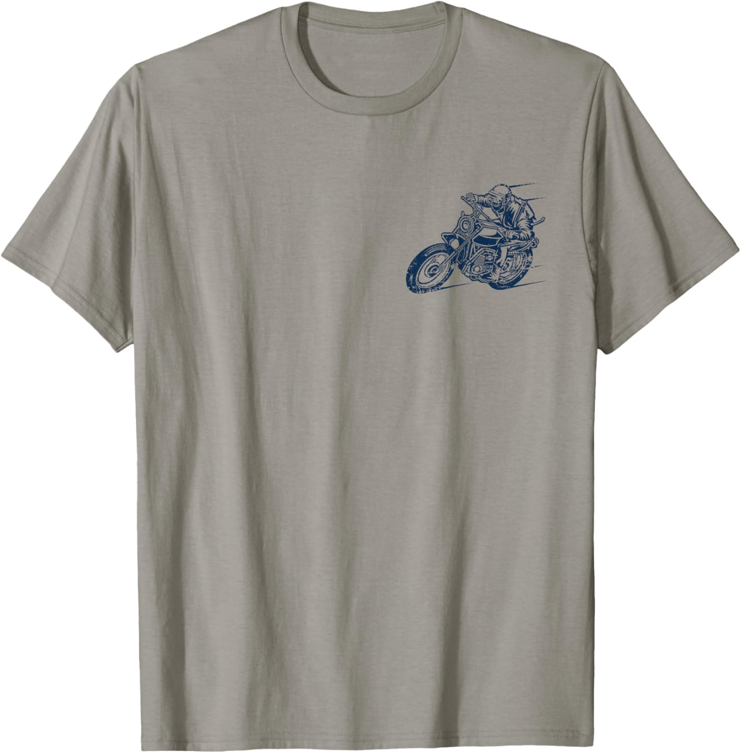 Retro Vintage Style Motorcycle Racing Distressed Design T-Shirt - T-Shirt | Sand